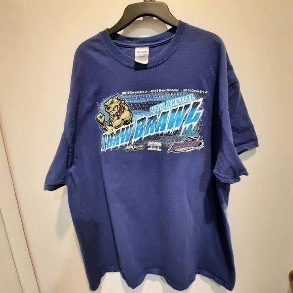 4TH Annual Thaw Brawl Dirtcar Racing Tshirt Blue Size XL - Picture 1 of 5